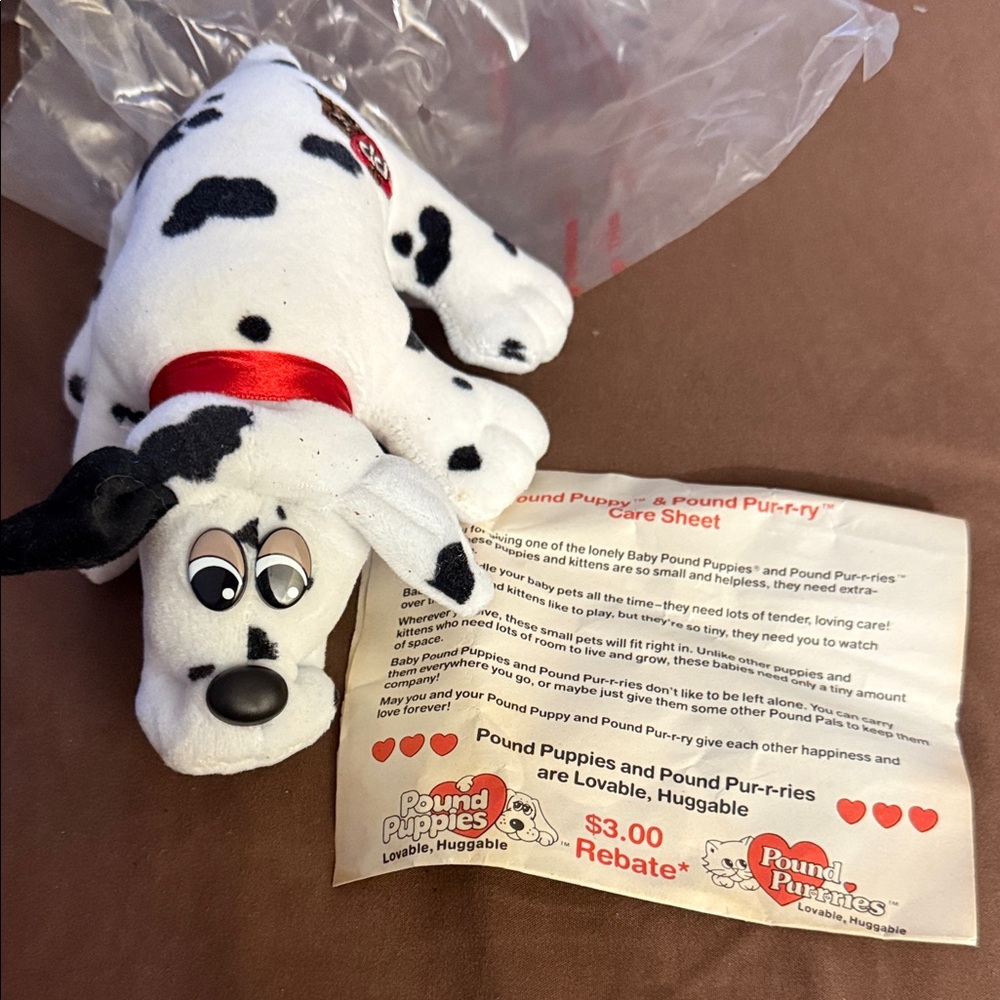 Tonka Black and‎ White Spotted Dog Toy